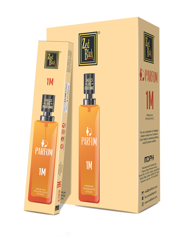 Благовония 1 M, Zed Black Parfum Series, плоская пачка (12 палочек в пачке) 12 шт