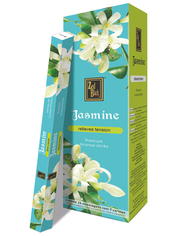 Благовония Жасмин (Jasmine), Zed Black, 25 шт (8 палочек в пачке)