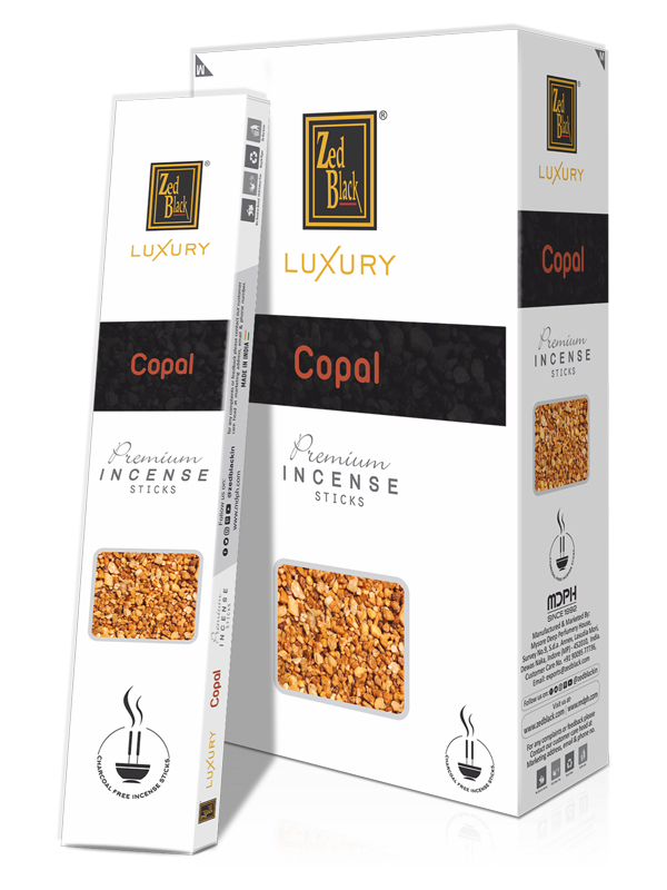 Благовония Копал (Copal), Zed Black Luxury Series, плоская пачка 16гр, 12 шт