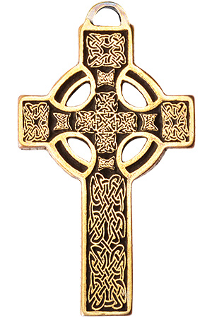 Амулет защитный "Кельтский крест" № 14, 22х38мм, металлический