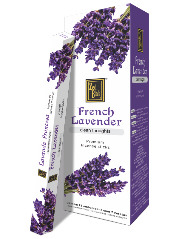 Благовония Французская Лаванда (French Lavender), Zed Black, 25 шт (8 палочек в пачке)