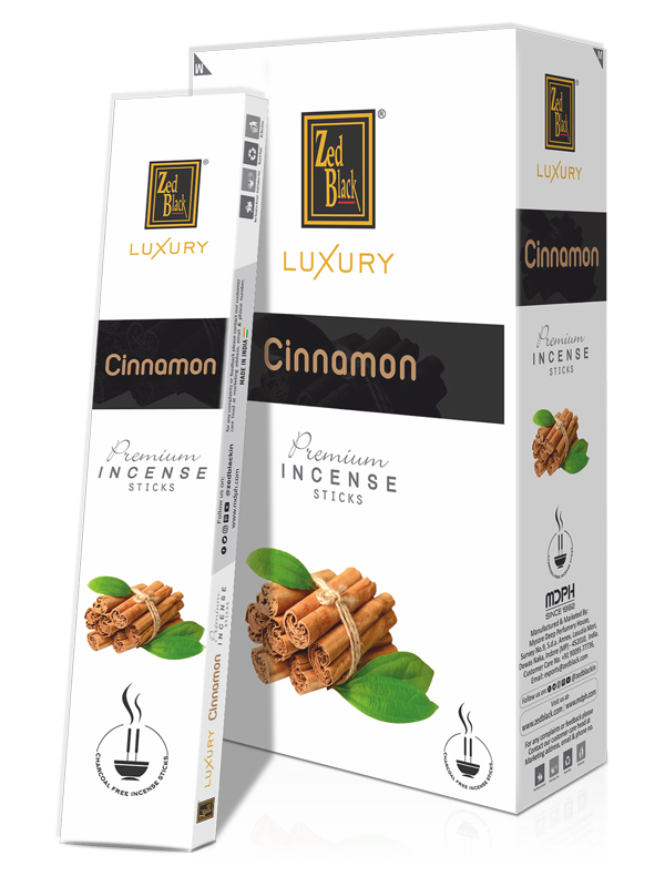 Благовония Корица (Cinnamon), Zed Black Luxury Series, плоская пачка 16гр, 12 шт