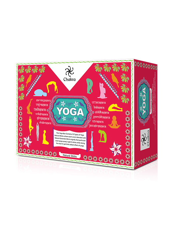 Благовония Йога микс (Yoga Mix), Chakra, плоская пачка 15 гр, 12 шт