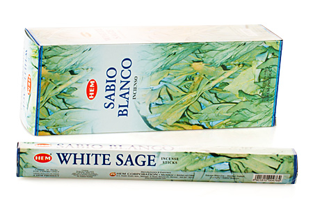 Благовония Белый Шалфей (White Sage), HEM, 6 шт