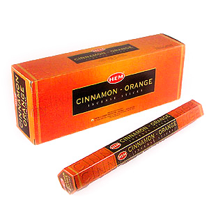 Благовония Корица - Апельсин (Cinnamon - Orange), HEM, 6 шт