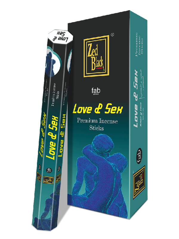 Любовь и Секс (Love & Sex), Zed Black Fab Series, 6 шт (20 палочек в пачке)