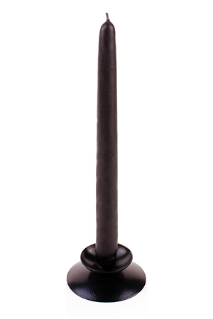 Эко-свеча магическая из натурального пчелиного воска, чёрная, 230х21мм, время горения 8 ч