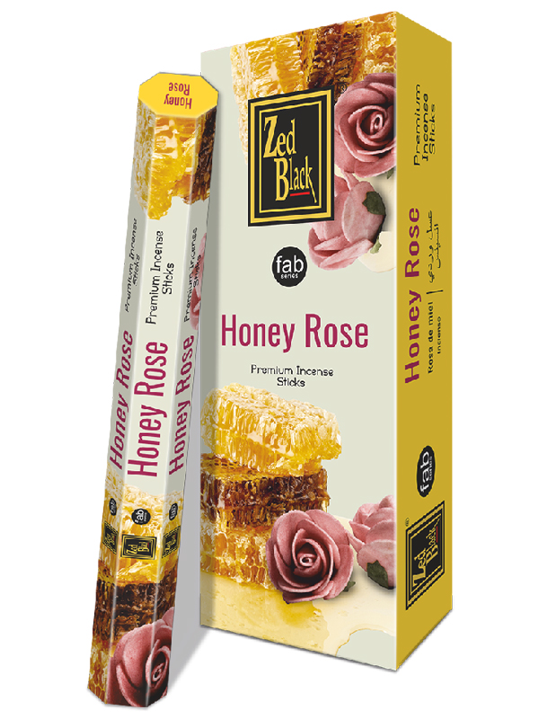 Мед Роза (Honey Rose), Zed Black Fab Series, 6 шт (20 палочек в пачке)