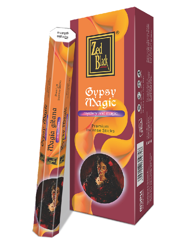 Магия Цыганки (Gypsy Magic), Zed Black Spanish Series, 6 шт (20 палочек в пачке)