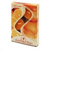 Апельсин, набор свечей ароматизированных, в гильзе, 12 гр, 38 мм, 6 шт, время горения 3,5 ч