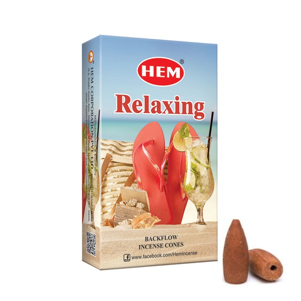 Благовония Расслабление (Relaxing), HEM стелющийся дым, 10 конусов