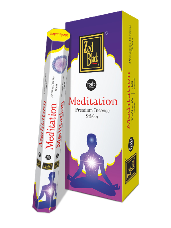 Благовония Медитация (Meditation), Zed Black Fab Series, 6 шт (20 палочек в пачке)